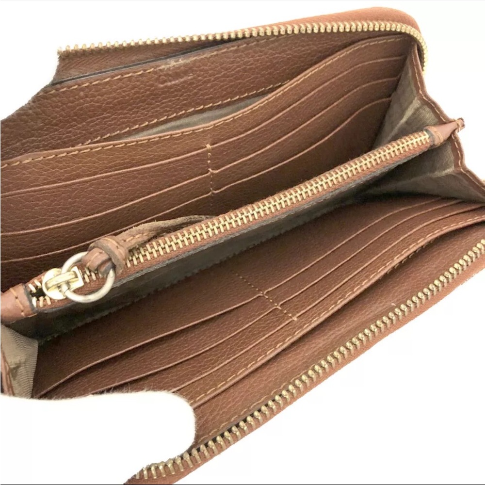 Chloe Paraty Leather Long Zip Around Wallet Purse - Picture 5 of 8